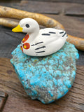 Mini Acoma Duck with Flower