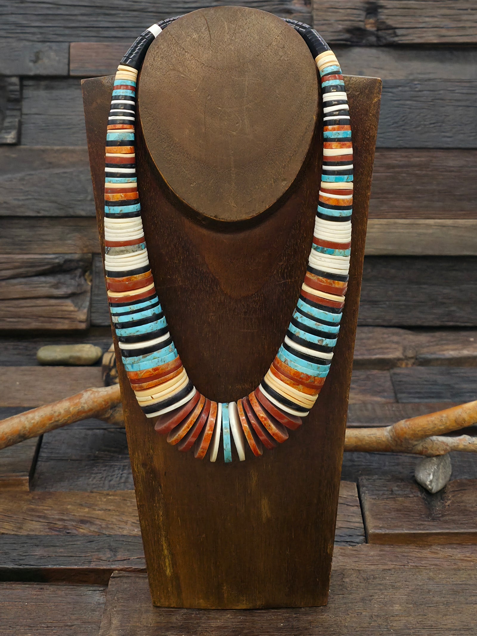 Multi Stone Necklace by Pula Calabaza - 20 in.