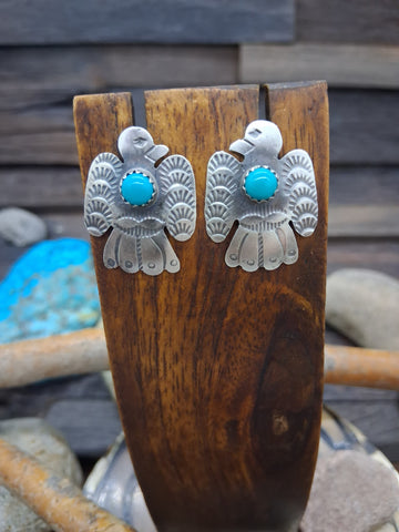 Sterling Silver Disc Bead Earrings by Bryannen Halwood