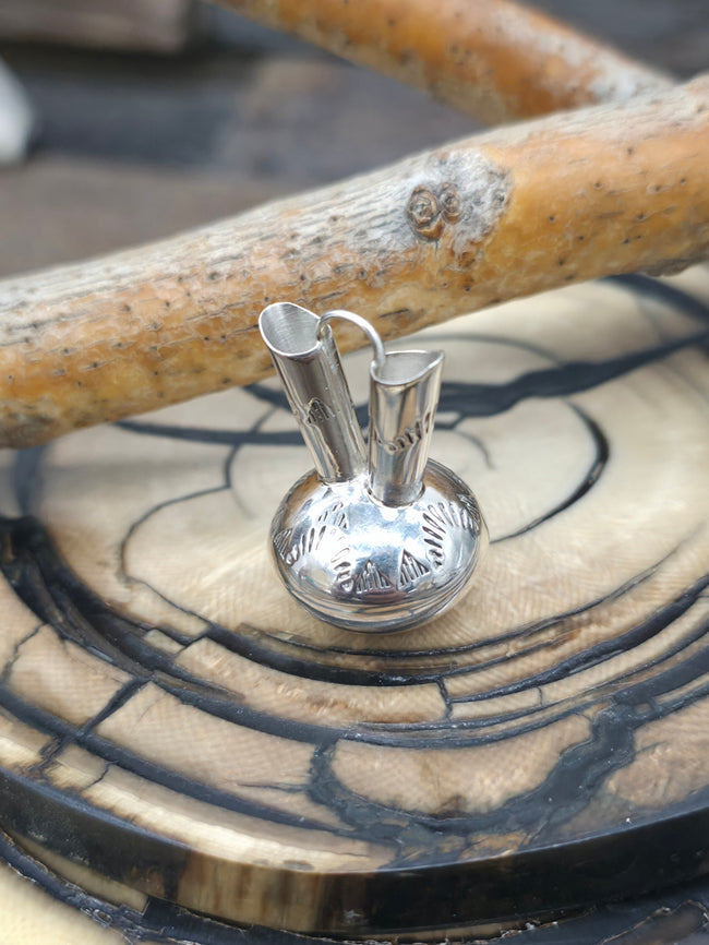 Mini Sterling Silver Wedding Vase by Wesley Whitman - 1 in. by 3/4 in. - Designs Vary
