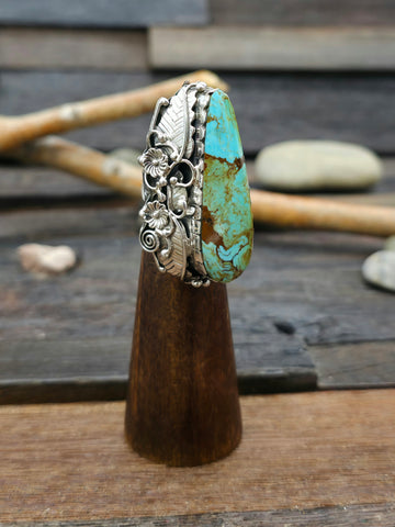 Adjustable Cobblestone Inlay Ring by David Tune