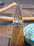 Sterling Silver Thunderbird Ring by Sunshine Reeves - Narrow Band - Size 9 1/2