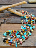 Four Strand Treasure Necklace by Helen Tsosie - 28
