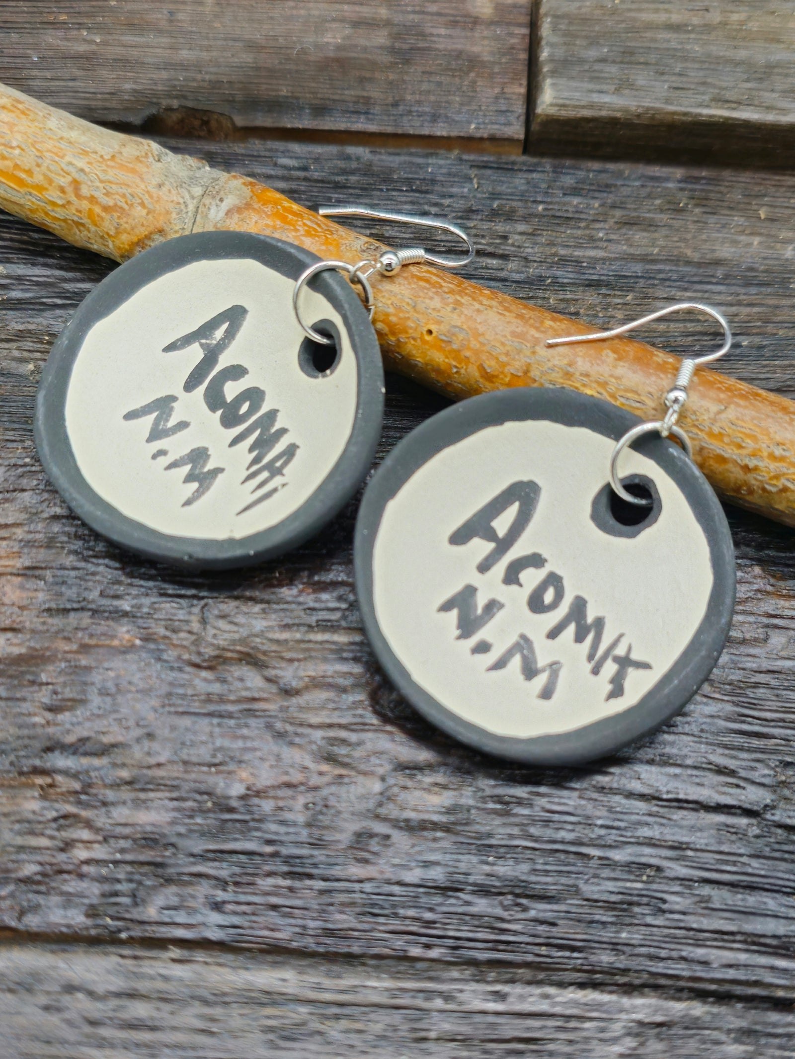 Pottery Dangle Earrings by Mary Garcia