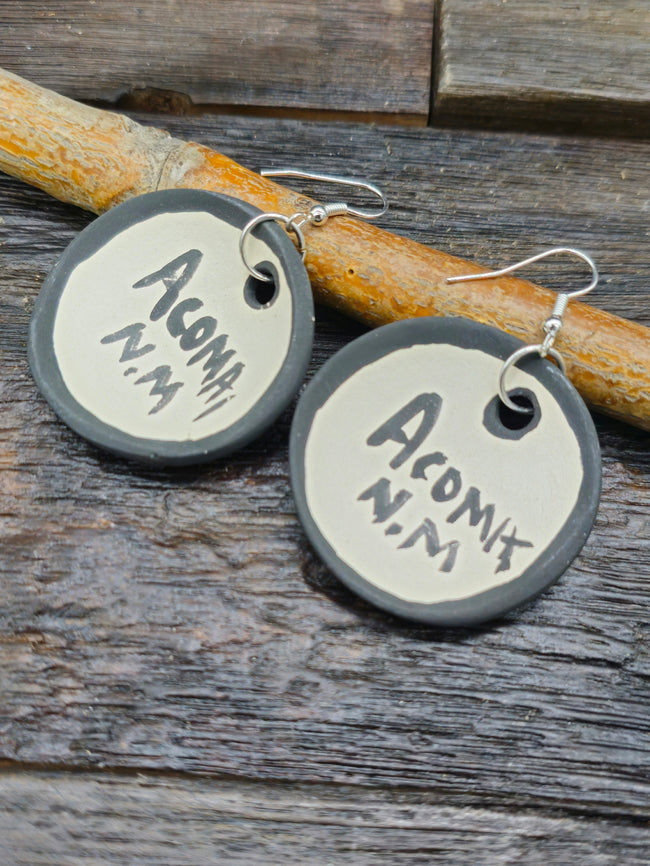 Pottery Dangle Earrings by Mary Garcia