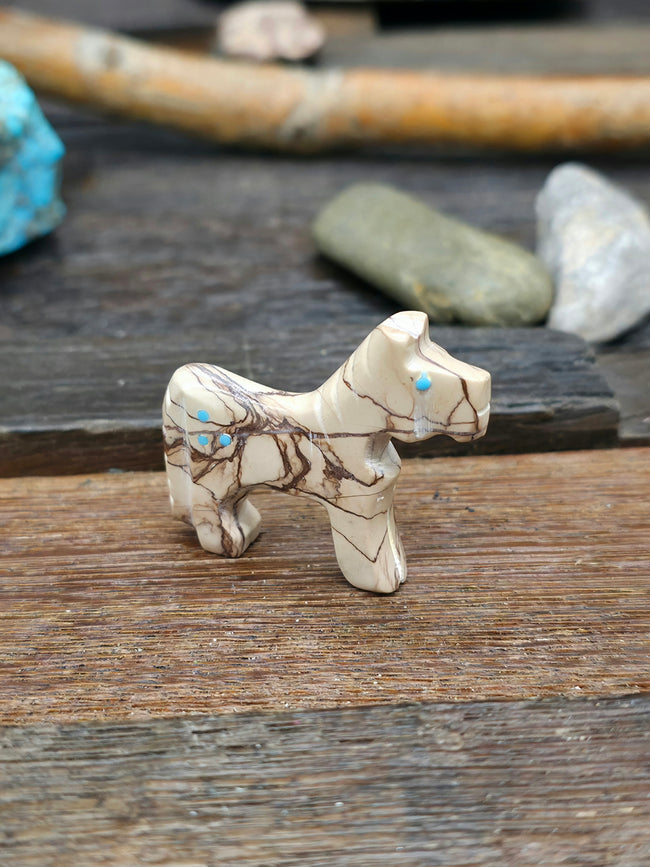Hand Carved Horse Fetish by Monica Etsate