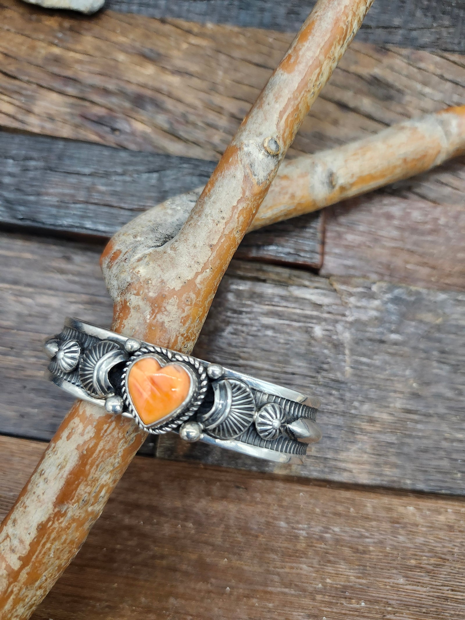 Spiney Oyster and Sterling Bracelet By Albert Jake (Copy)