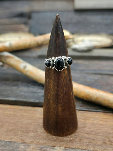 White Buffalo Ring by Nila Johnson Size 6.5