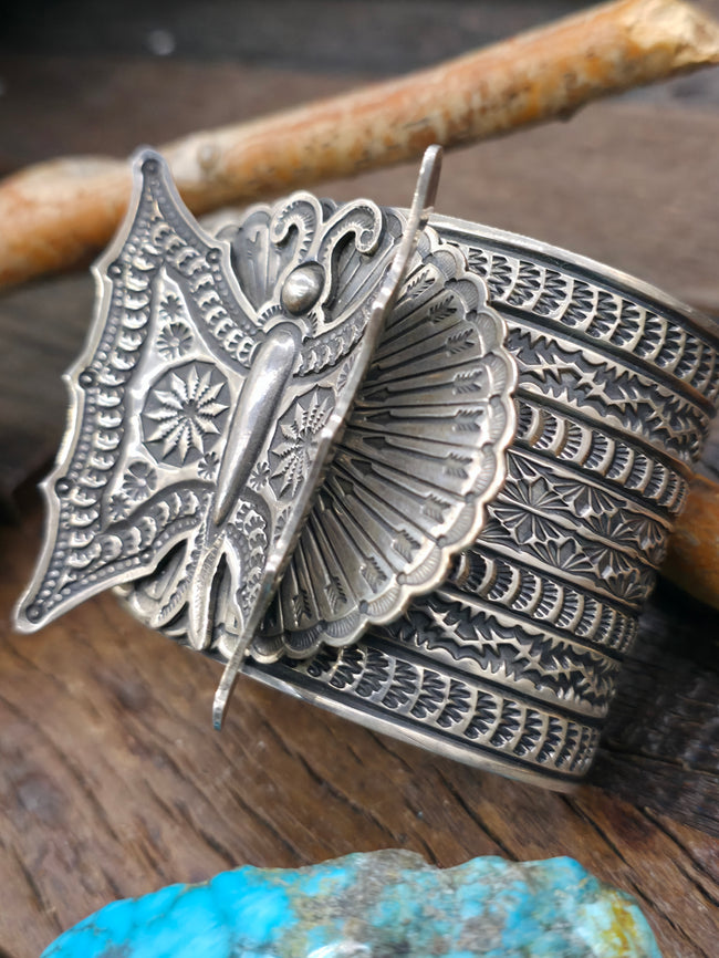 Sterling Silver Butterfly Bracelet by Sunshine Reeves - 6 3/4 in. with Gap