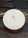 Large Handpainted Wooden Trinket Box by Andy Tsosie - Rabbit - 5 in. by 5 in. by 1 1/4 in.