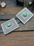 Sterling Silver Sonoran Turquoise Concho Belt by Tsosie White - 58 in.