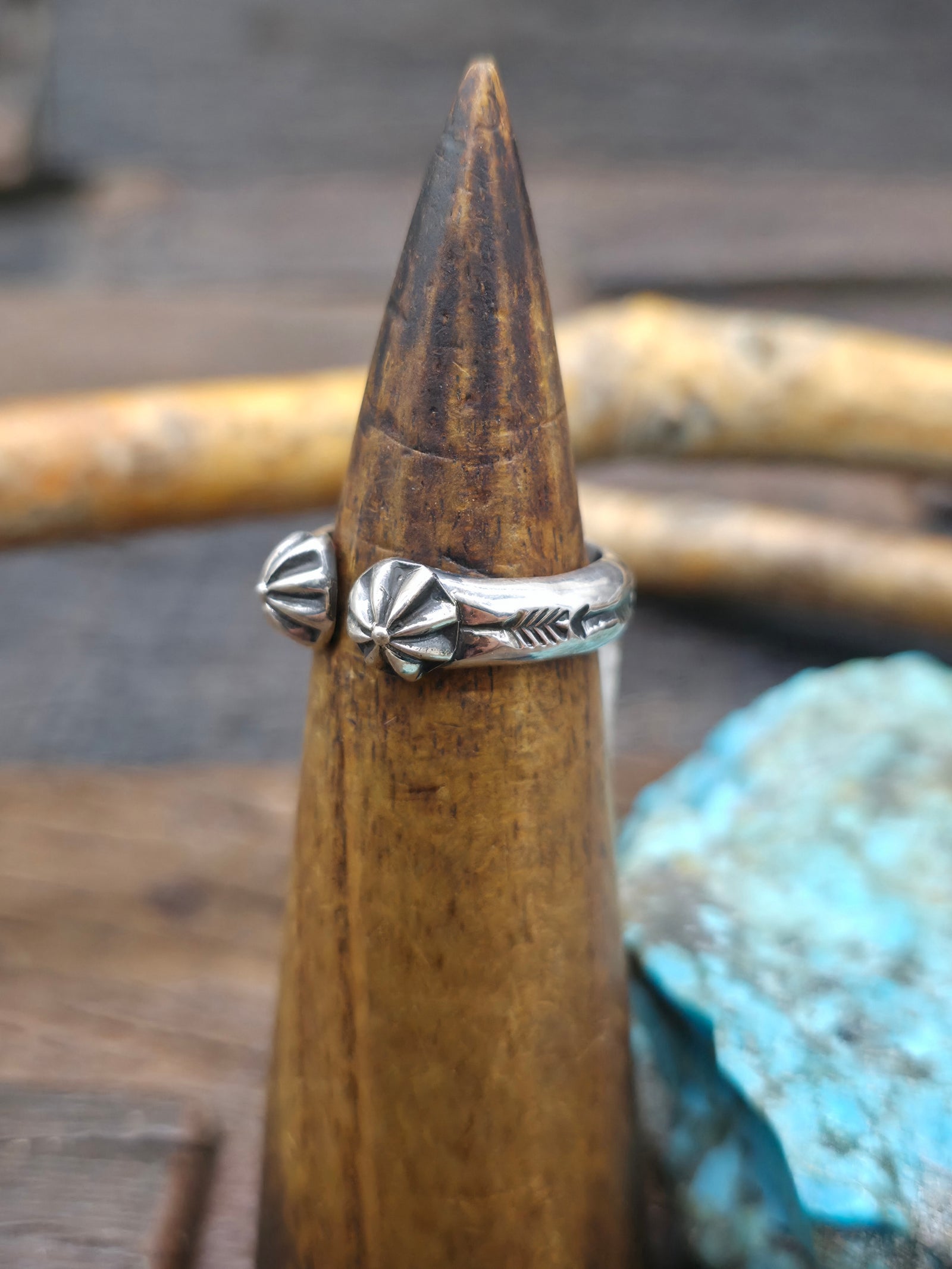 Sterling Silver Arrows Wraparound Starshot Ring by Sunshine Reeves - Size 8 1/2