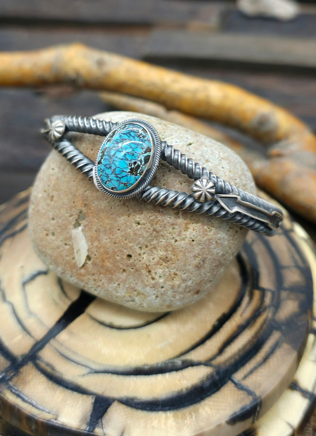 Sterling Silver Turquoise Cuff - 6 1/2 in.