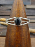 Sterling Silver Black Onyx Bracelet - 6 1/2 in