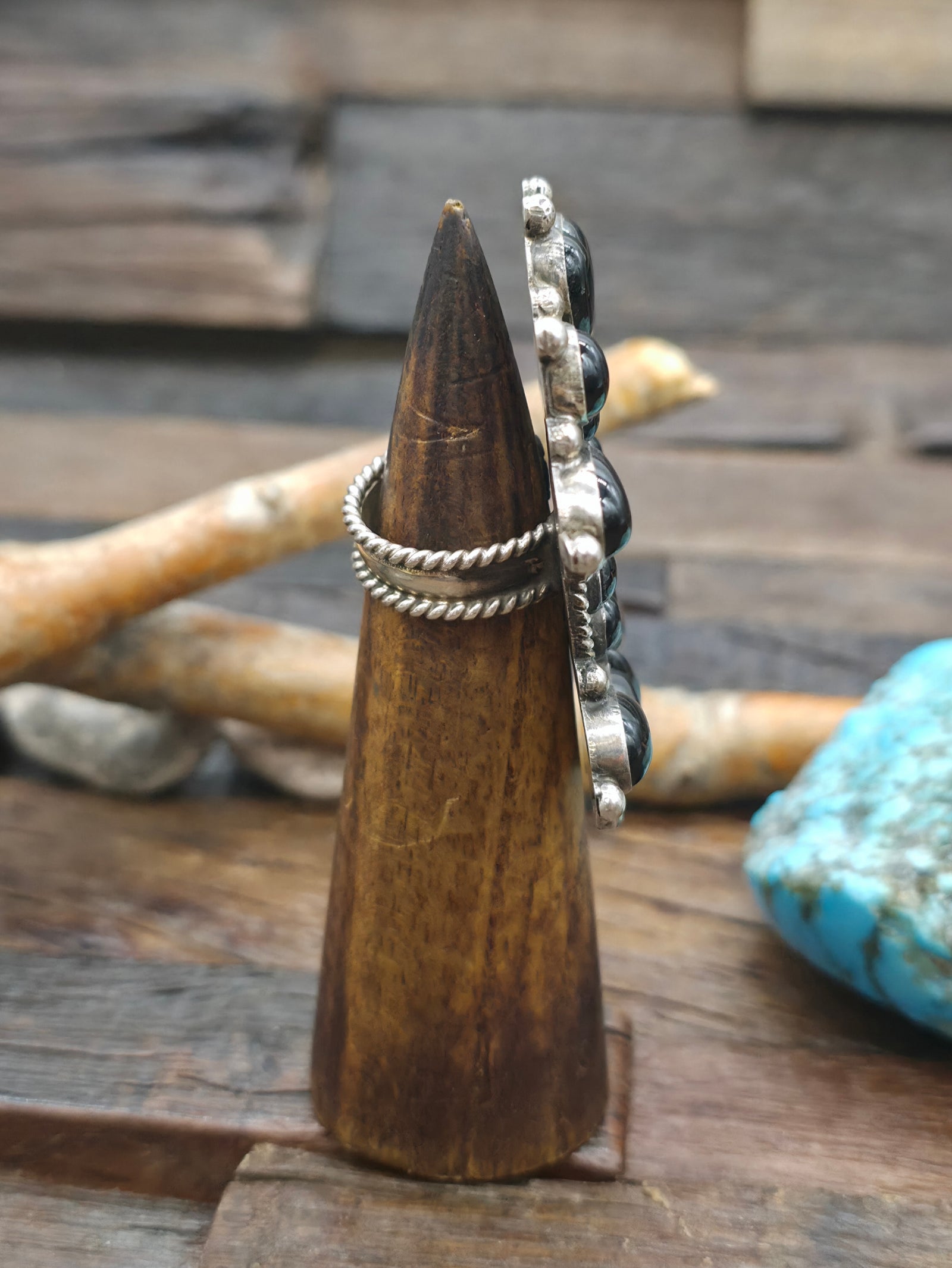 Sterling Silver Onyx Statement Ring by Devin Brown - Adjustable