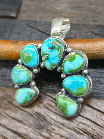Turquoise Sterling Silver Cuff by Sadie Jim - 6 1/4 in.  with Gap