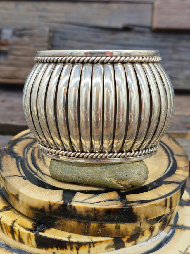 Thomas Charley Sterling Silver Cuff Bracelet 2 in.