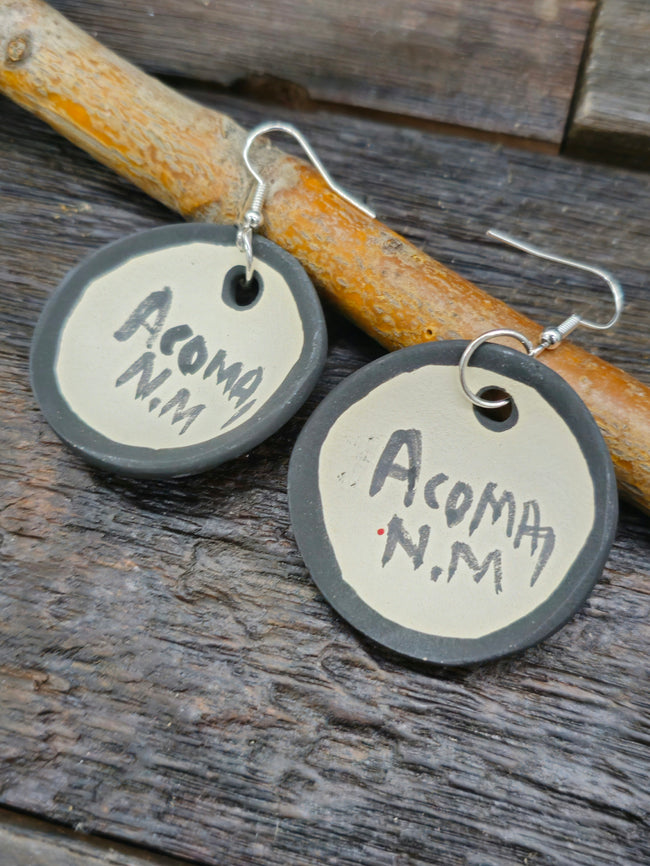 Pottery Dangle Earrings by Mary Garcia