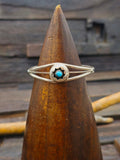 Turquoise and Sterling Silver Shadowbox Cuff by Janice Spencer 6 in