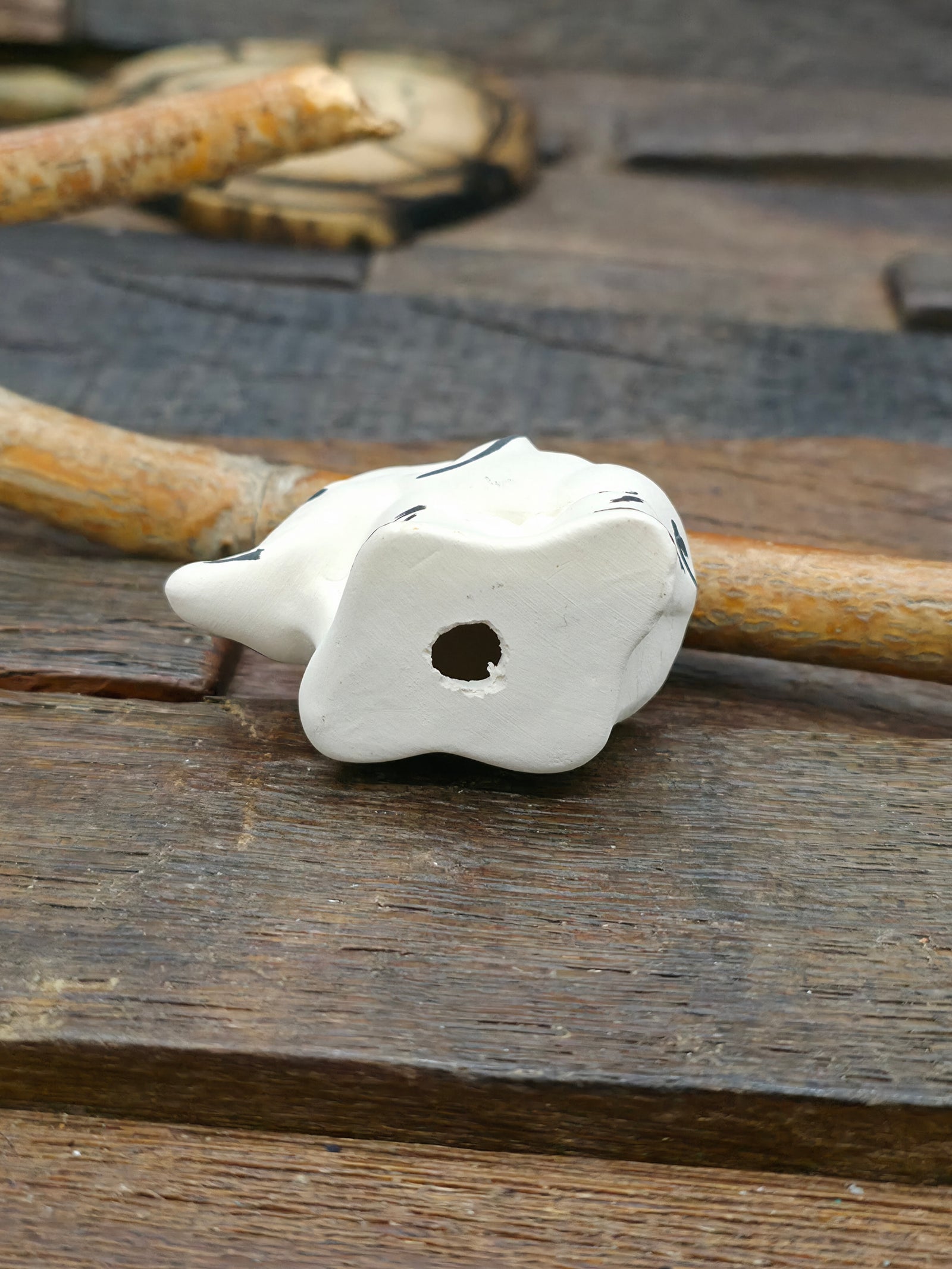 Mini Acoma Elephant with Flower