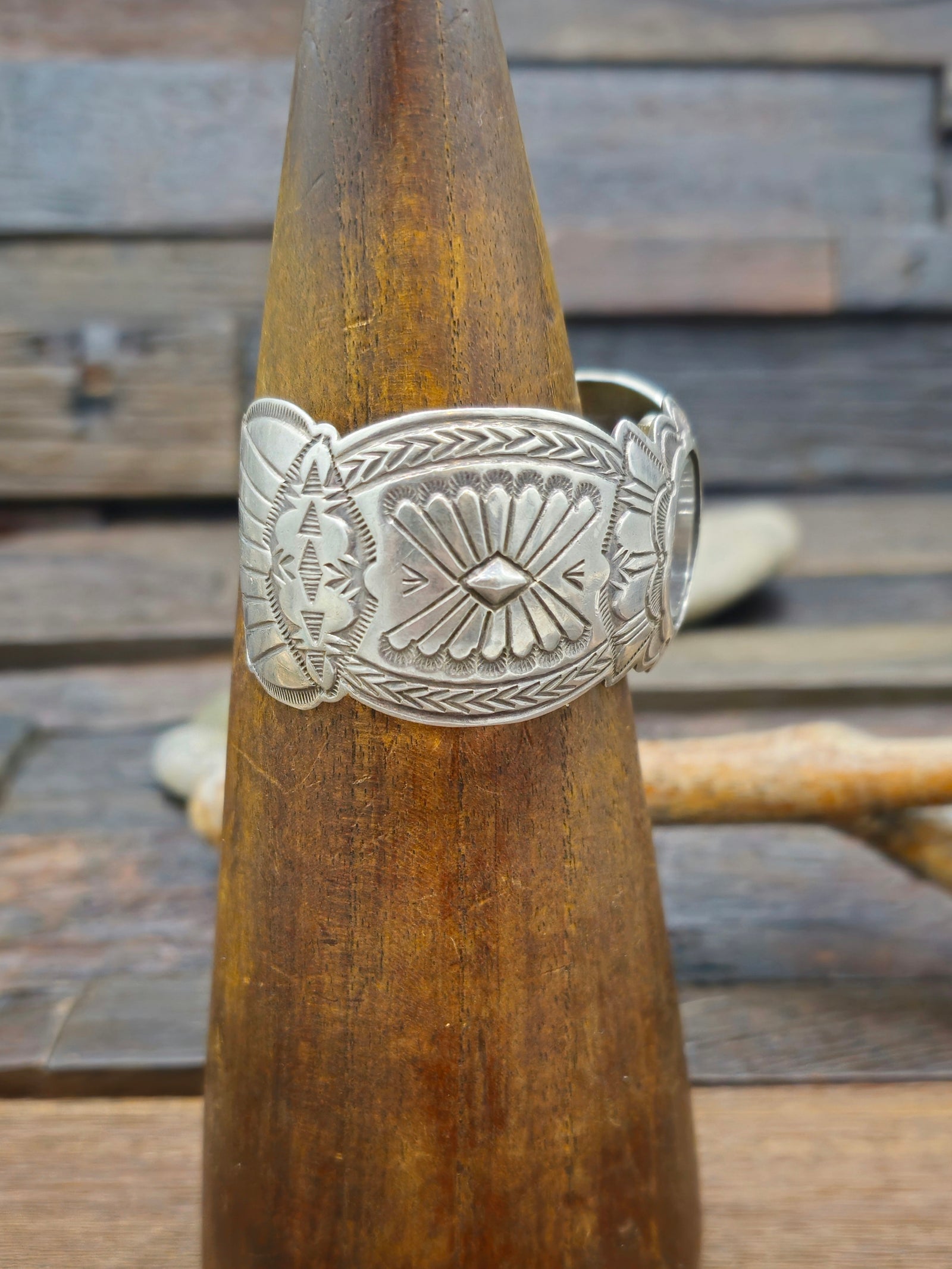 Vintage/Estate Stamped Sterling Silver Watch Cuff - 6 3/4 in.