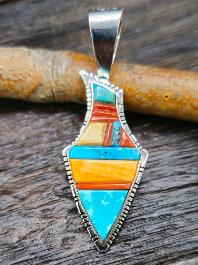 Cobblestone Inlay Pendant by David Tune