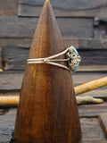 Turquoise and Sterling Silver Bracelet by Carolyn Nez 6 1/2 in