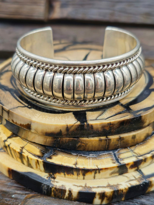 Thomas Charley Sterling Silver Cuff Bracelet 1 in.