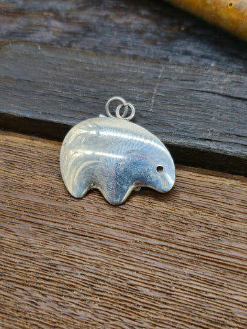 Vintage/Estate Sterling Silver Inlay Eagle Pin/Pendant