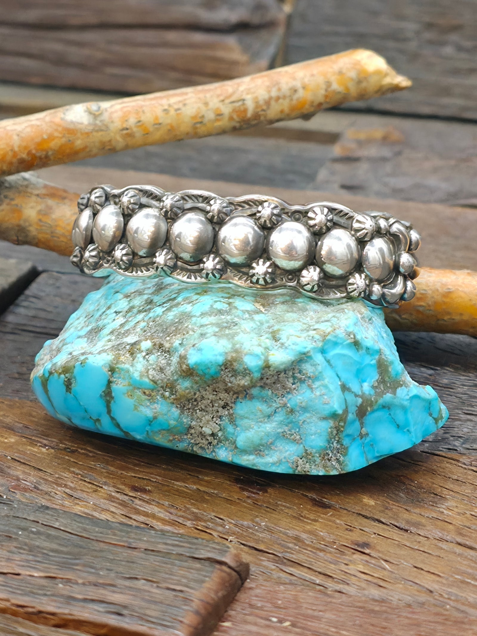 Stamped Sterling Silver Cuff by J. Delgarito - 6 3/4 in. with Gap