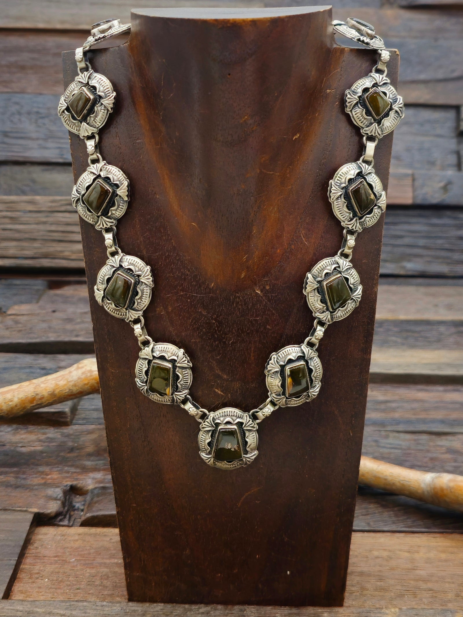 Vintage/Estate Sterling Silver Necklace by Kathleen Chavez - 20 in.