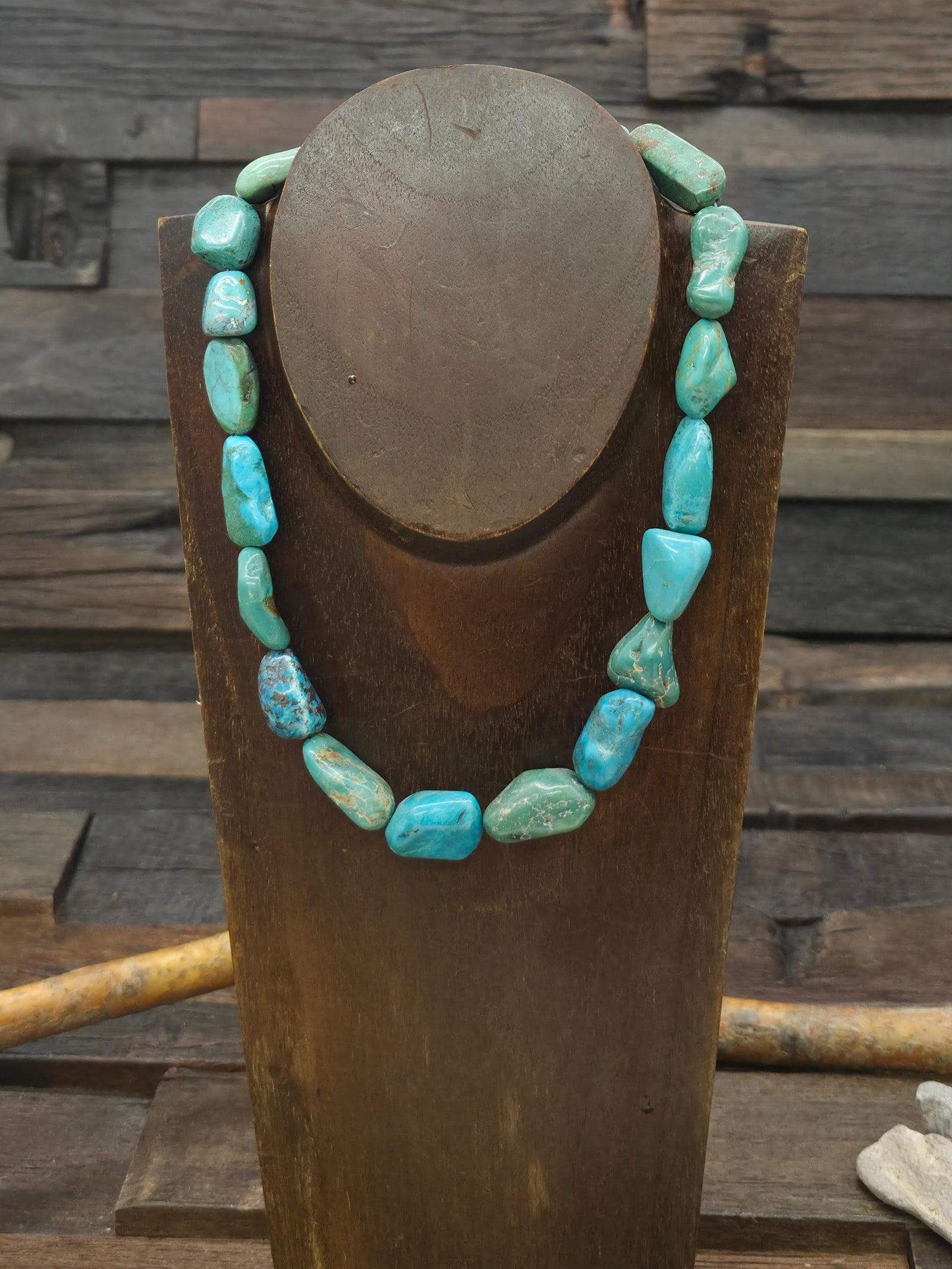 Blue Sky Horse Turquoise Nugget Necklace - 17 in.