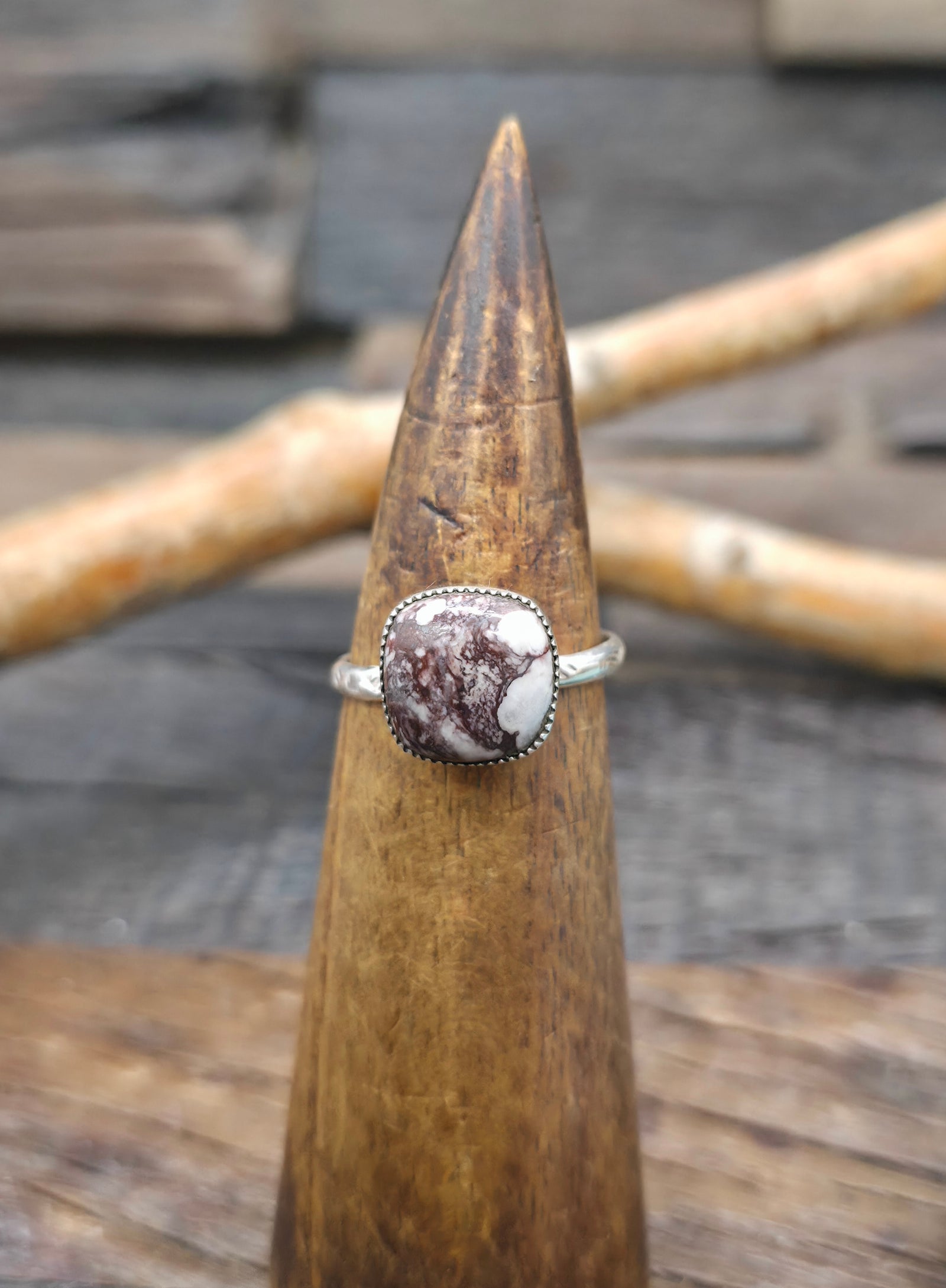 Sterling Silver Wild Horse Ring by Gilbert Smith - Size 11