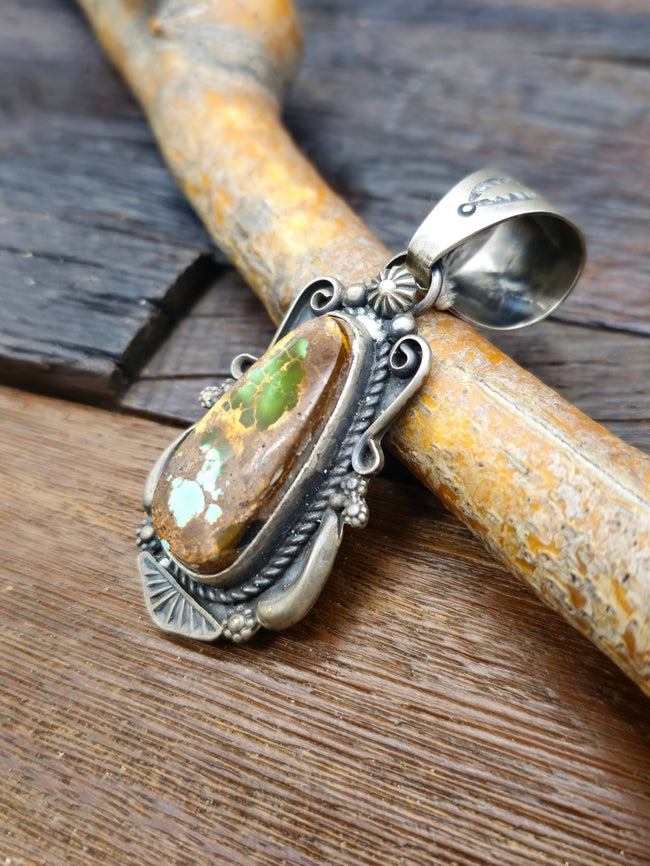 Royston Turquoise Pendant by Ronald Tom