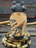 Jemez Storyteller Figurine with Girl, Two Infants, and Basket by Chrislyn Fragua - 5 1/2