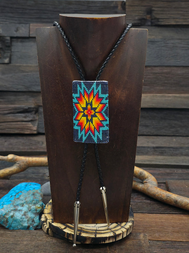 Beaded Bolo Tie by Ervin Jackson - Rug Design