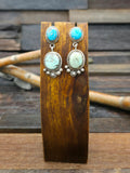 Blue Bird and Dry Creek Earrings by LaRose Ganadanegro