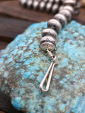 Stamped Navajo Pearl Necklace by Bryannen Halwood - 18 in.