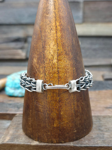 Green Turquoise Small Nugget Bracelet by Coretta Coriz