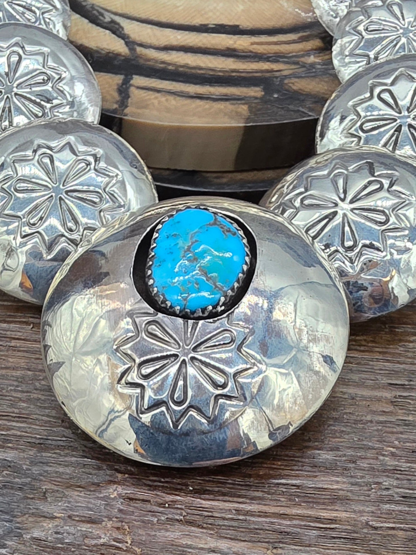 One-Stone High-Shine Sterling Silver Pillow Bead Necklace and Earring Set by Carol Smith - 22 in.