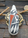 Hand Painted Acoma Ceramic Bear by Kuutimaitsa - 6 1/2 in. by 4 in. by 2 in.