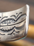 Stamped Sterling Silver Cuff by J. Delgarito - 6 3/4 in. with Gap