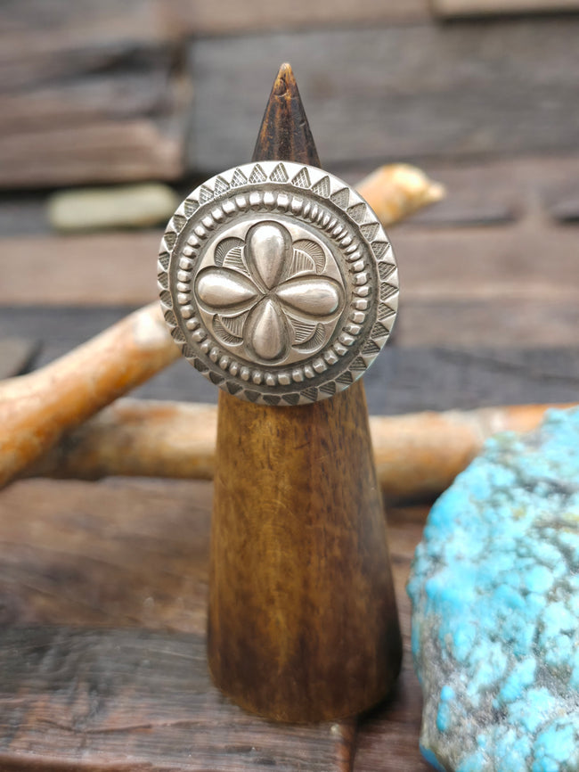 Stamped Sterling Silver Ring by C. Martinez - Size 8