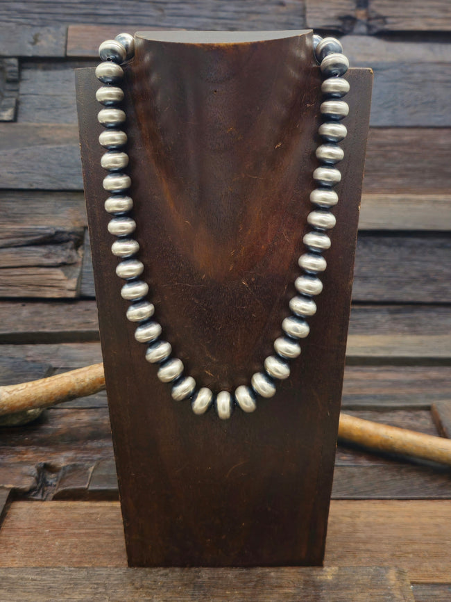 Navajo Pearl Necklace by Bryannen Halwood - 18 in. 5/8 Semi Bead
