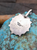 Stamped Sterling Silver Star Pendant by Bo Reeves - 1 1/2 in. by 1 in.
