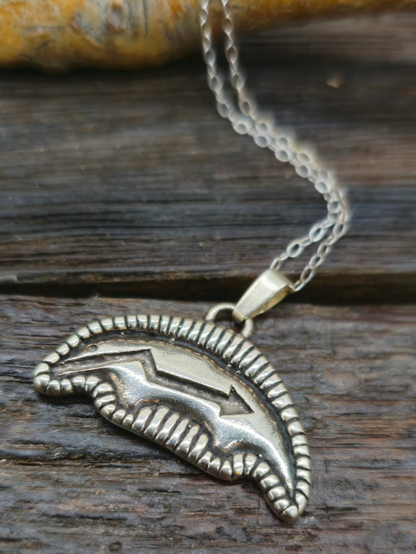 West Mountain Sterling Silver Mole Pendant on 18" Chain