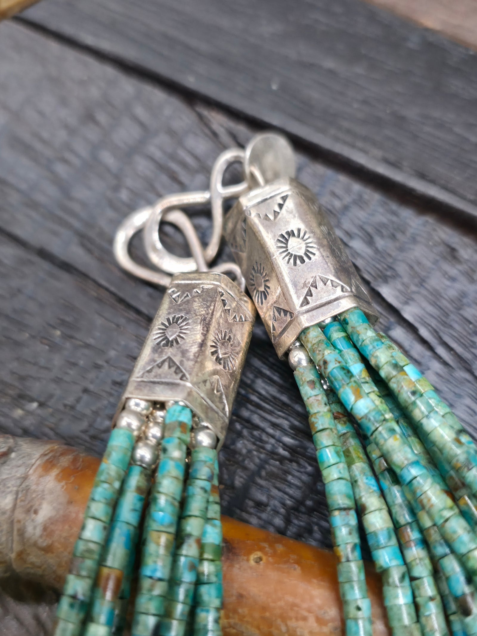 Ten Strand Sky Horse Turquoise Heishi Necklace by Fred Archuleta - 26 in.