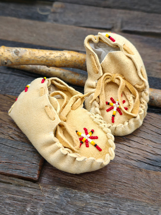 Handmade Infant Moccasins by Felix Ashley