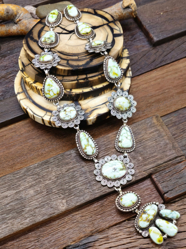 Palomino Lariat Necklace by Randall Enditio - 24 in.