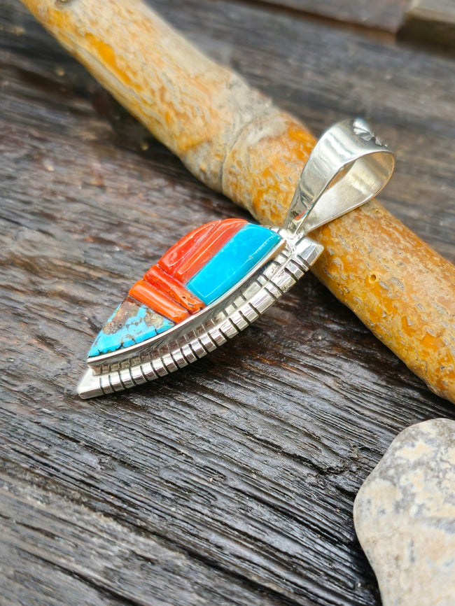 Cobblestone Inlay Pendant by David Tune